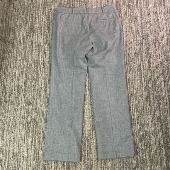 Talbots Womens Size 4 Wool Dress Pant Gray Flat Front Pockets Straight Leg Lined - Picture 7 of 7